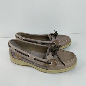 Sperry Top Sider - non-marking heels - Leather Boat Shoes Metallic Size 5.5M